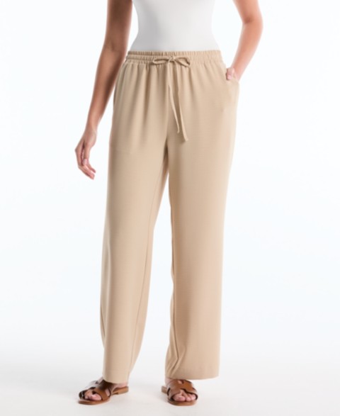 Женские Rafaella Petite Drawstring Wide-Leg Pants