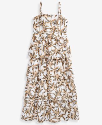 Petite Tiered Woven Dress