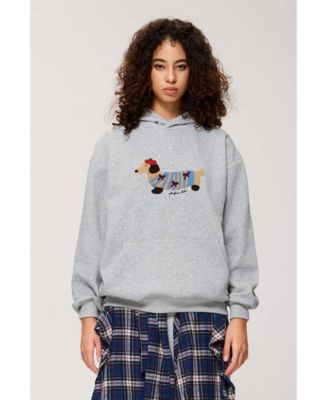 Women's Cartoon Dachshund Pullover Hoodie