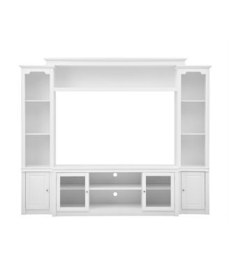 Streamdale  Furniture Modern TV Stand with Bookcase for TVs up to 65-inch