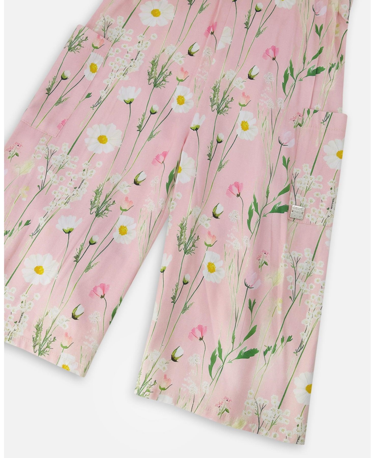 Deux par Big Girls Viscose Jumpsuit Printed Flowers