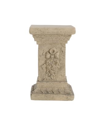 Pedestal Column Plant Stand, 19 Inch, Indoor and Outdoor