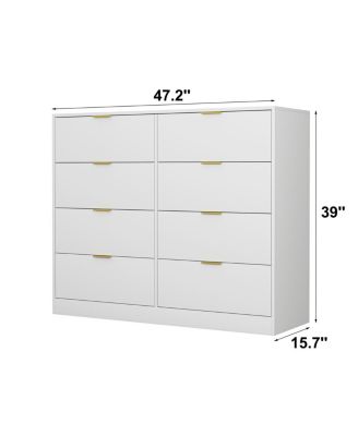 Drawer Dresser for Bedroom, Modern Wood Chest Organizer