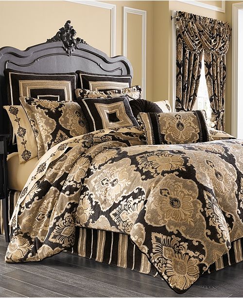 J Queen New York Bradshaw Black 4 Pc Bedding Collection Reviews