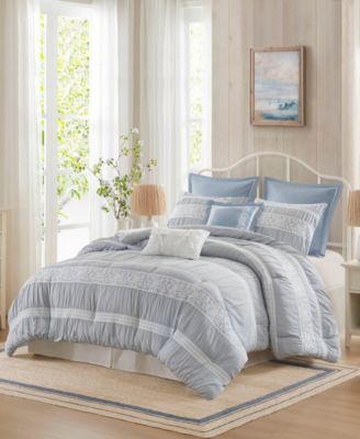 Perryn Jacquard 7-Pc. Comforter Set, Queen