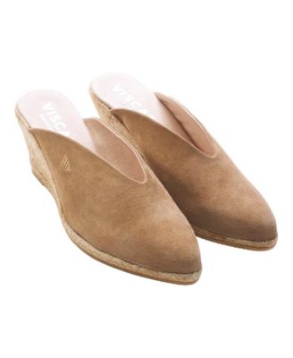 Truja Suede Espadrille Mule Wedges