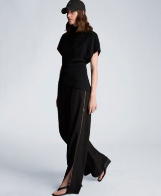 Women's High-Rise Wide-Leg Boyfriend Pants