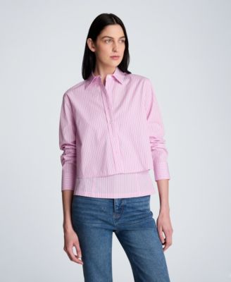 Women's Cropped Long-Sleeve Shirt