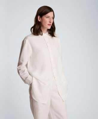 Women's Long-Sleeve Button-Front Top