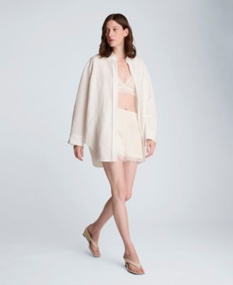 Women's Mid-Rise Lace Pull-On Shorts