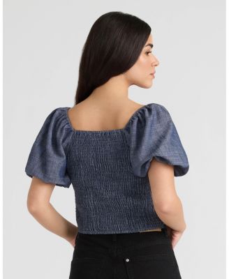 Women's Embroidered Balloon Sleeve Top