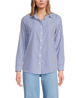 Petite No Iron Button Front Shirt