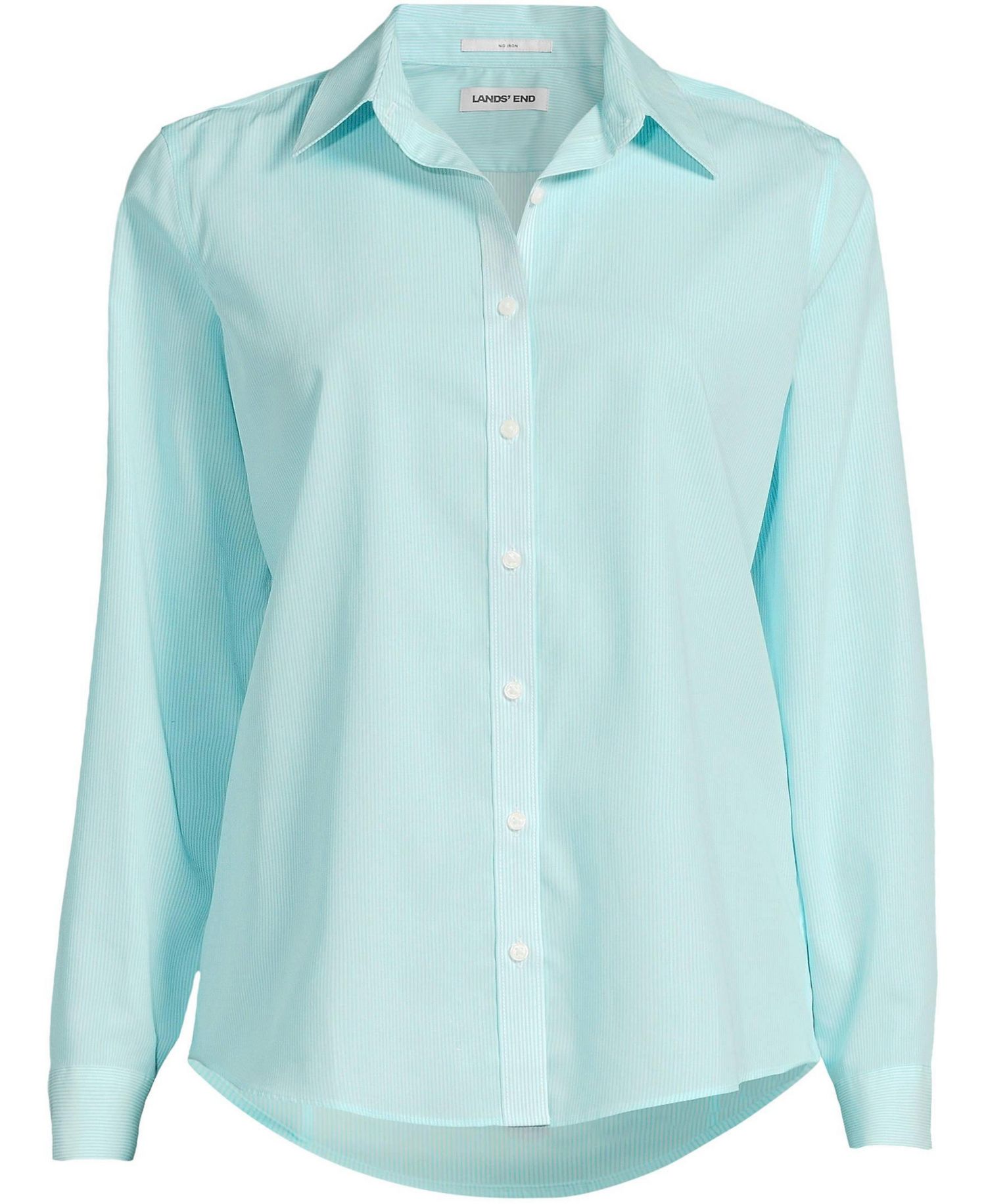 Petite No Iron Button Front Shirt