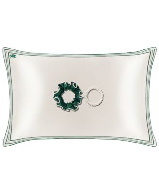 3-Pc. Pure Silk Queen Pillowcase and Scrunchies Gift Set