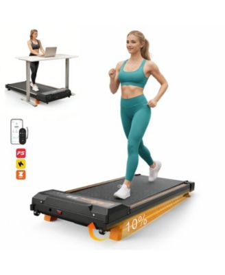 Under Desk Treadmill with Incline, Walking Pad for Home Office, Portable No Assembly Treadmill, 300 lbs