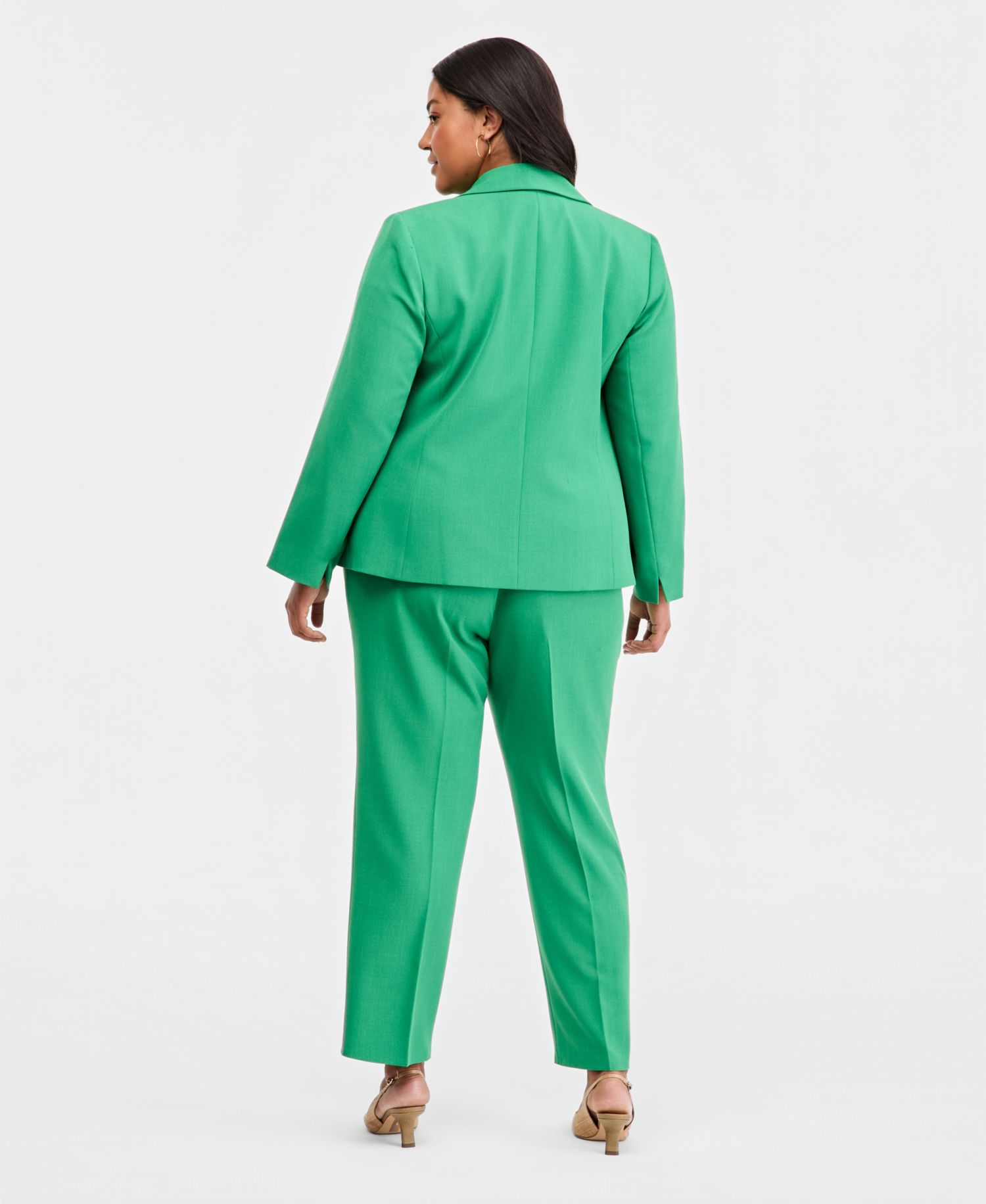 Crepe Two Button Jacket and Crepe Fly Front Slim Pant