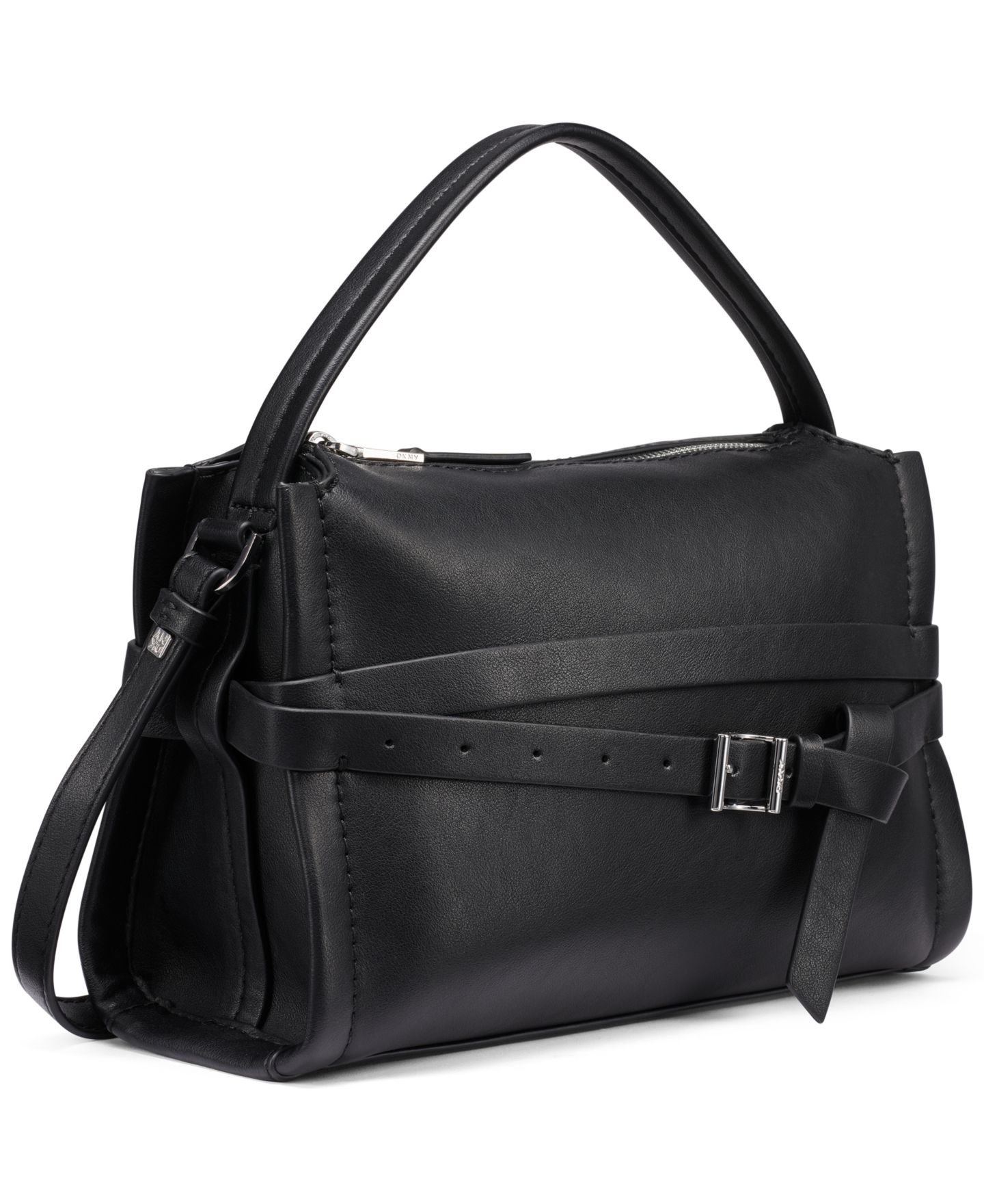 Женская сумка DKNY Bridie Small Crossbody, цвет: Чёрный / Серебряный — фото 3
