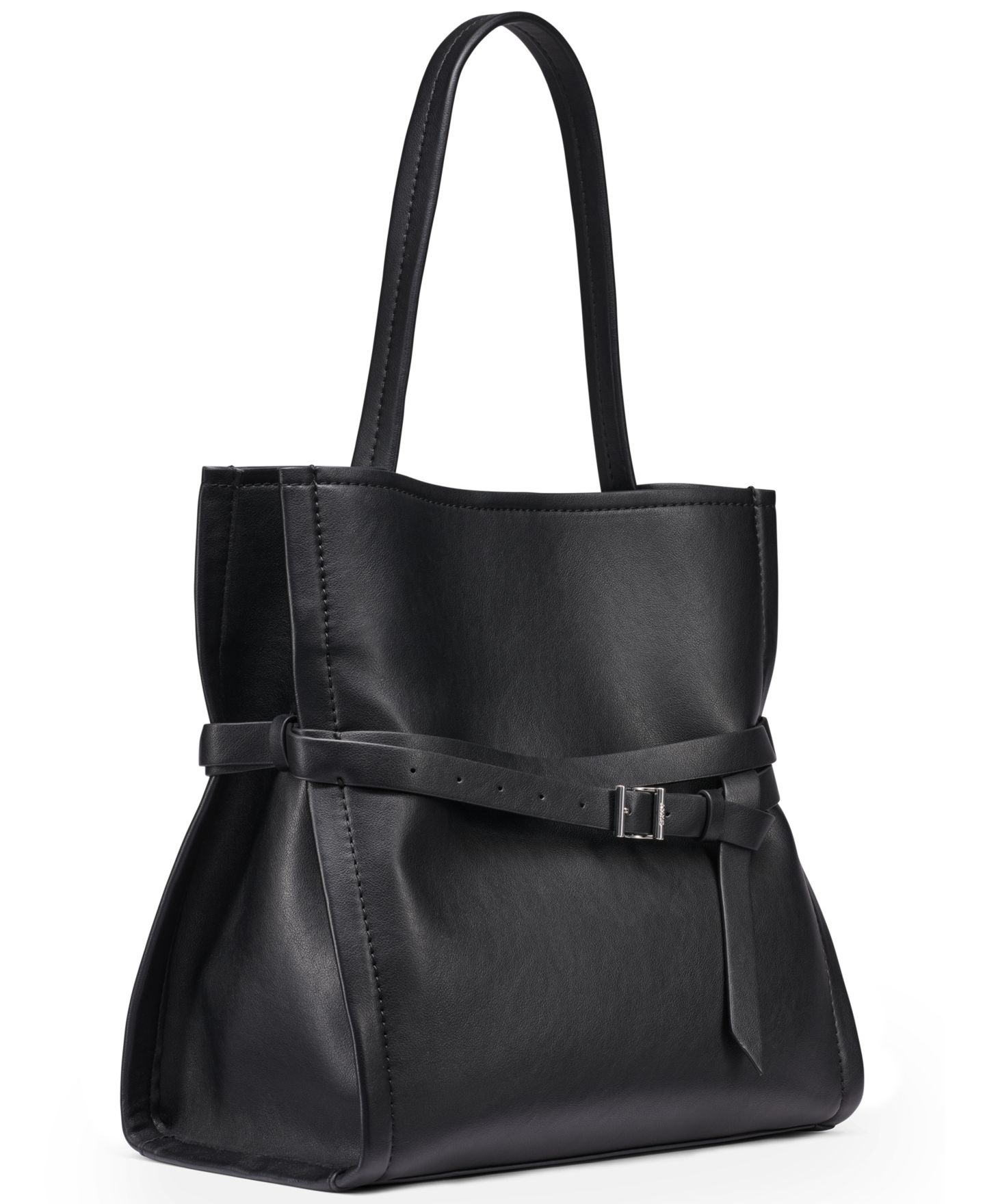 Женская сумка DKNY Bridie Medium Bucket, цвет: Чёрный / Серебряный — фото 3