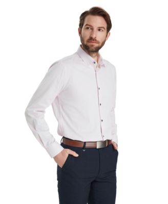Men's Slim Fit Solid Dress Shirt