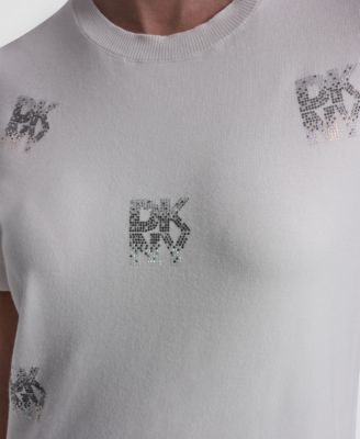 Women's Embellished Logo Crew Neck Sweater