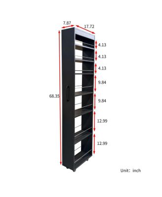  7 Tier Multi-functional Pull-Out Storage Shelf for Kitchen, Living Room & Narrow Spaces