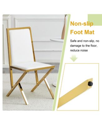 4-pack metal dining chairs: ergonomic, simple, luxurious