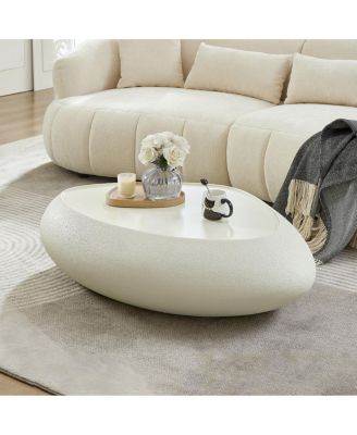 Oval Fiberglass Coffee Table