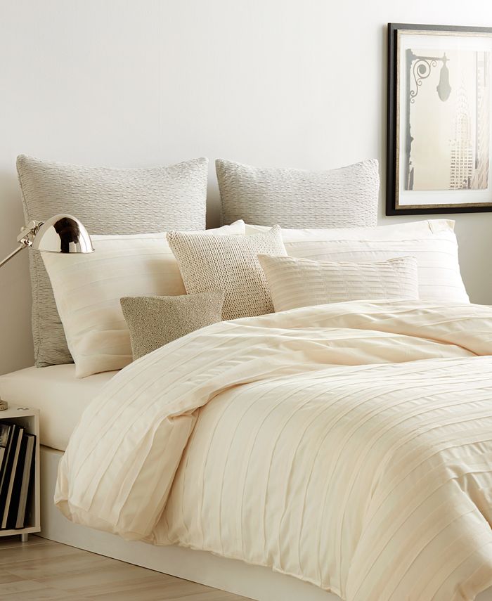 DKNY Loft Stripe Chalk Full/Queen Duvet Cover Macy's
