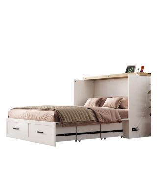 Murphy Bed with Charging Station & Storage Drawer