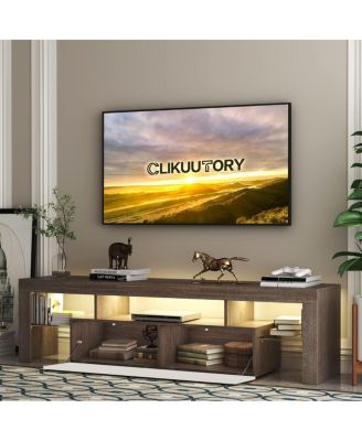  DFW Modern LED TV Stand with Storage Drawer for 40-75 Inch TVs