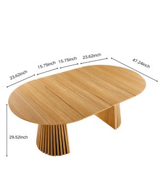 5pcs Dining Set, Metal Leg Table, Mid-century MDF Top, Pedestal Table