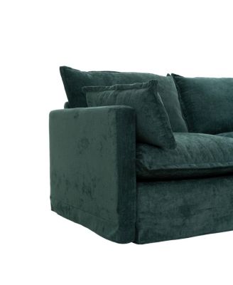 93.31" Modular Sectional Sofa Couch, Modern L-shaped Sofa with Movable Ottoman, 4-Seater.