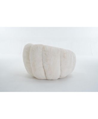 Adult Floral Bean Bag Chair, Ultra-Soft Faux Fur, Large Single-Seater.