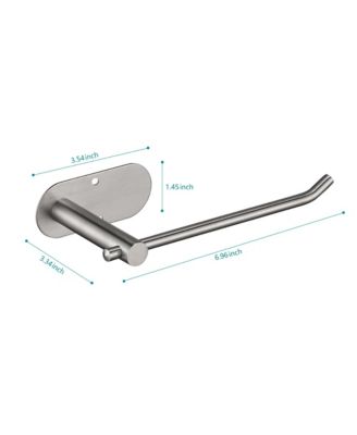 Paper Towel Holder, Stainless Steel Wall-mounted Tissue Holder, Self-Adhesive or Drilling for Kitchen and Bathroom