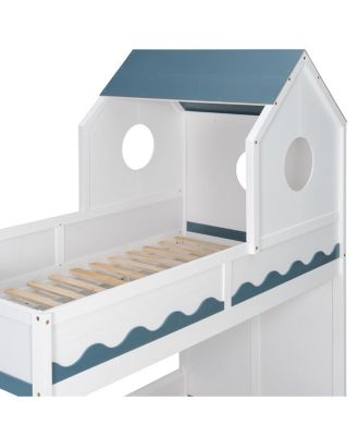 House Bed Frame and Drawer, Staircase, LED