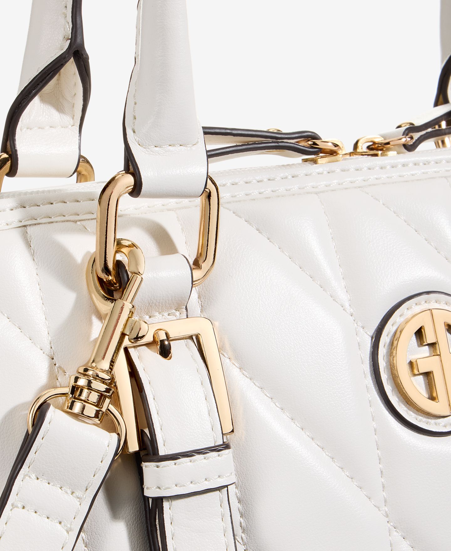 Женская сумка Giani Bernini Quilted Dome Satchel, цвет: Bright Whi — фото 2