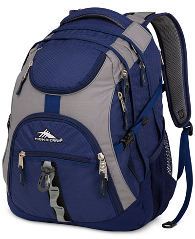 High Sierra Access Backpack in Navy & Charcoal