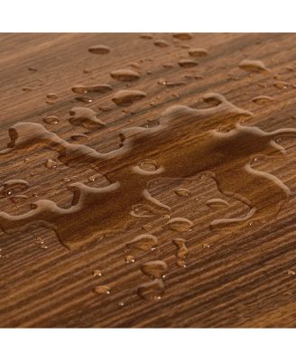 59-inch Modern Wavy Sideboard, Curved Contour 4-Door Storage Cabinet, Walnut