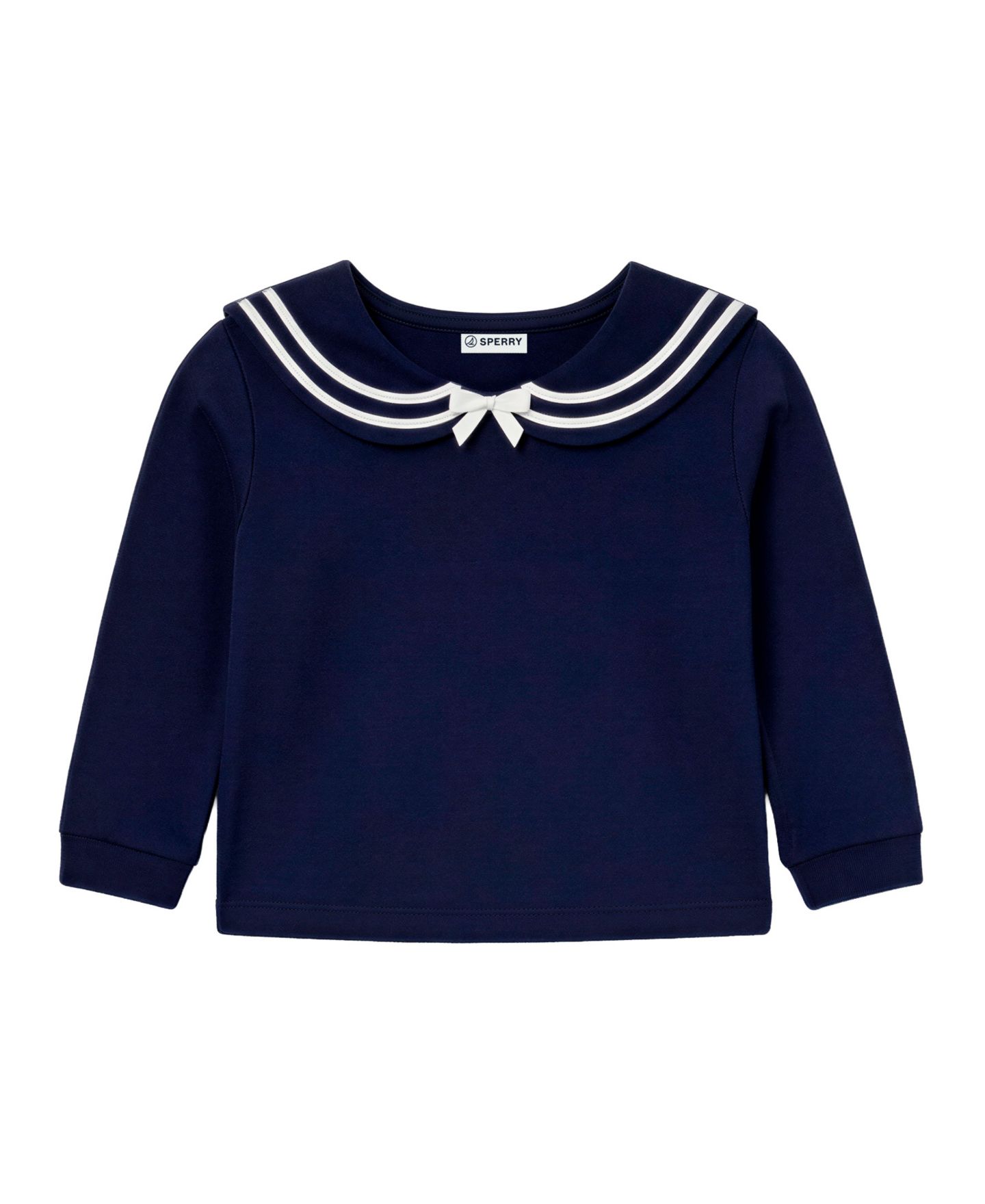 Комплект Sperry Long-Sleeve Top & Skort with Hairclip, 3-Piece Set для девочек-малышей, цвет: Тёмно-синий — фото 4