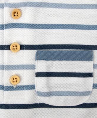 Baby Boys' Striped Top and Textured Shorts, 2-Piece Set