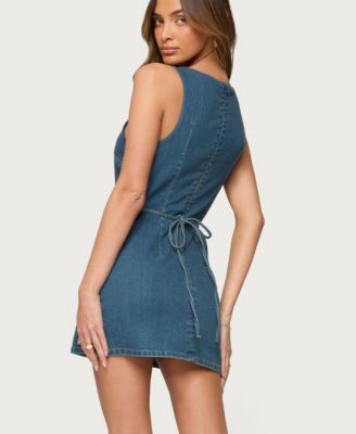 Women's Zurey Stretchy Denim Romper