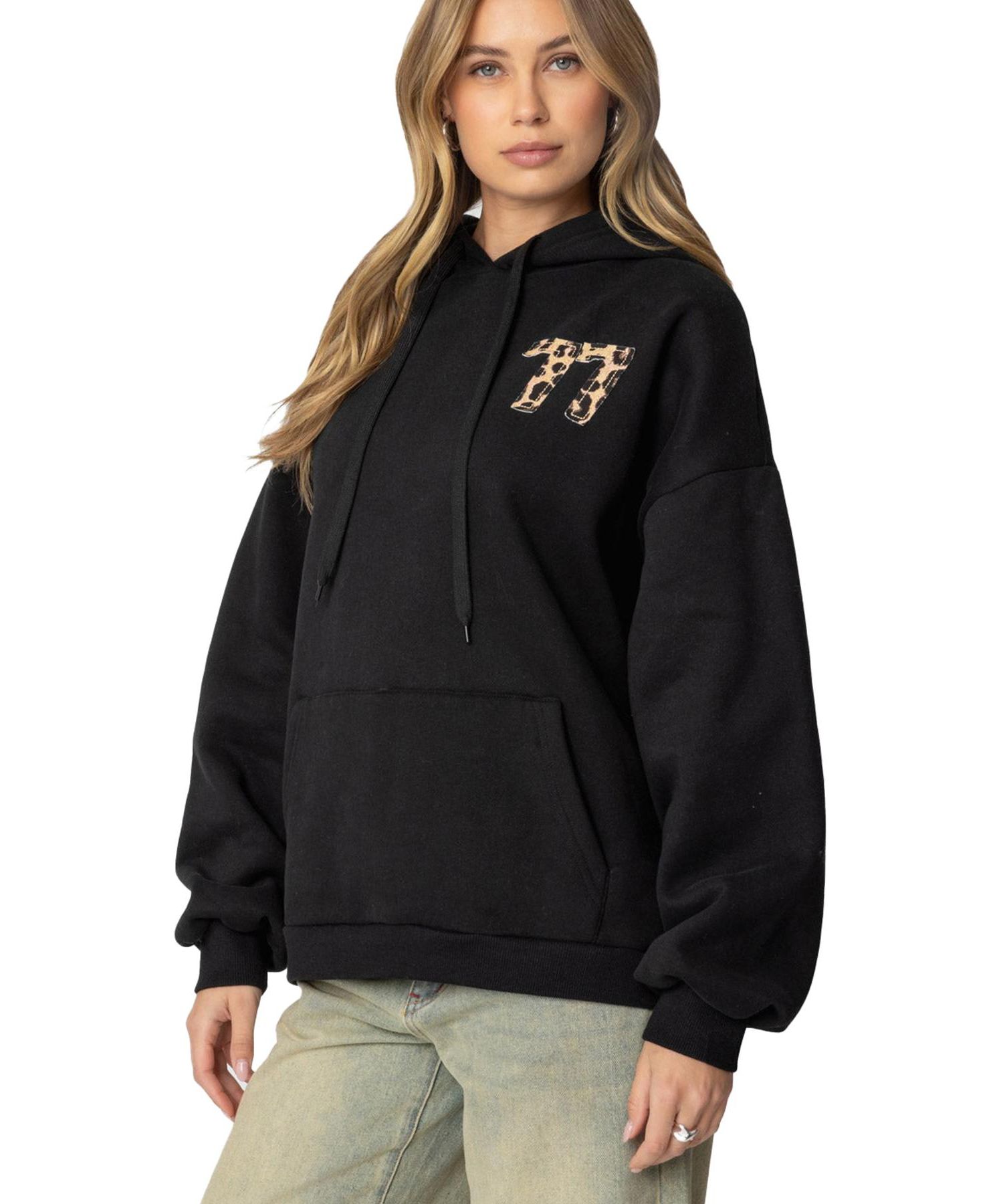 Women's Leopard 77 Oversized Hoodie