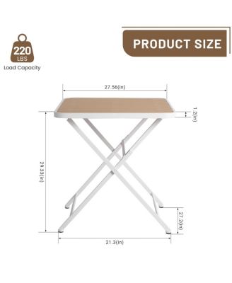 4pcs Warm Stackable Armchair with Folding Table