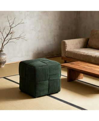 Soft Corduroy Ottoman Footrest.