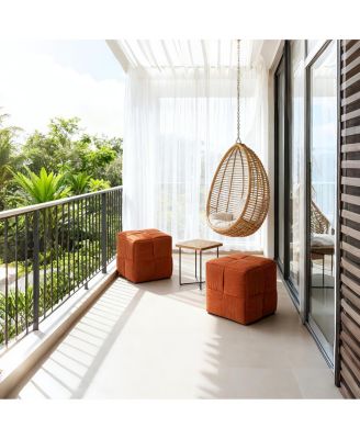 Soft Corduroy Ottoman Foot Rest