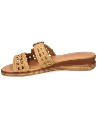 Women's Bar-Italy Slip-On Wedge Sandals