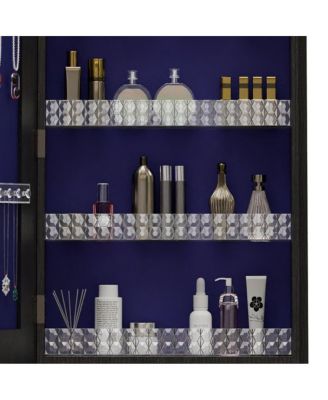 Streamdale 360° Swivel Jewelry Cabinet with Full Length Mirror,