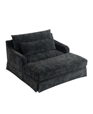 Chenille Sofa Bed, 59.5-Inch Sleeper Sofa, Loveseat