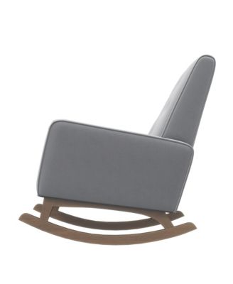 Premium Demetrius Fabric Solid Wood 300LBS Capacity Rocking Chair