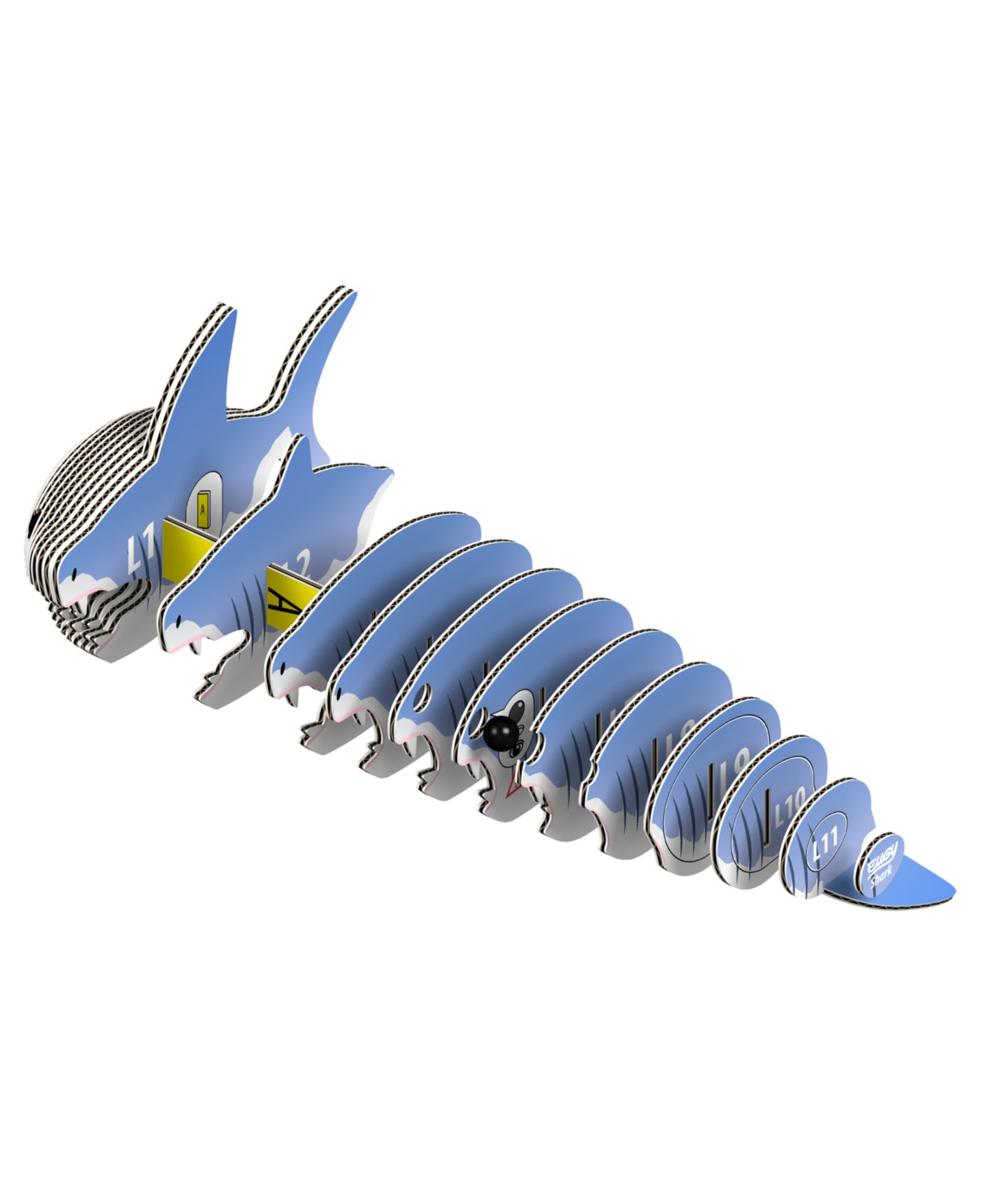 Детский пазл Eugy Shark 3D Puzzle — фото 3